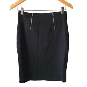 Fabletics US Women's Size S Leslie Pencil Skirt Black Stretch Knee Length NEW